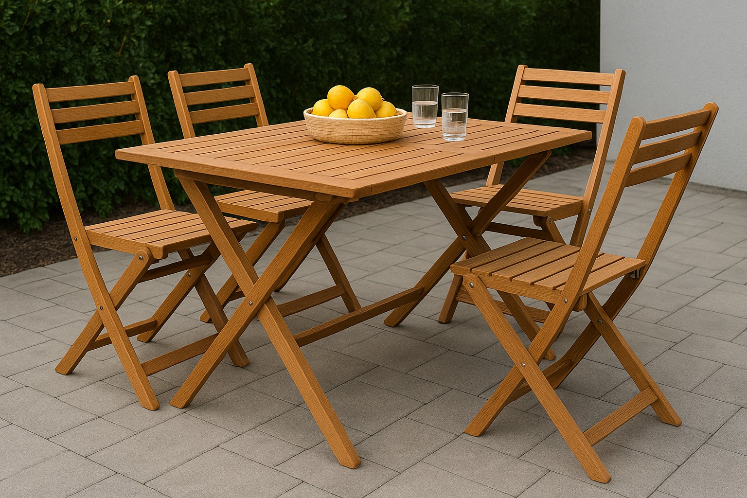 Constructing a Foldable Outdoor Dining Set