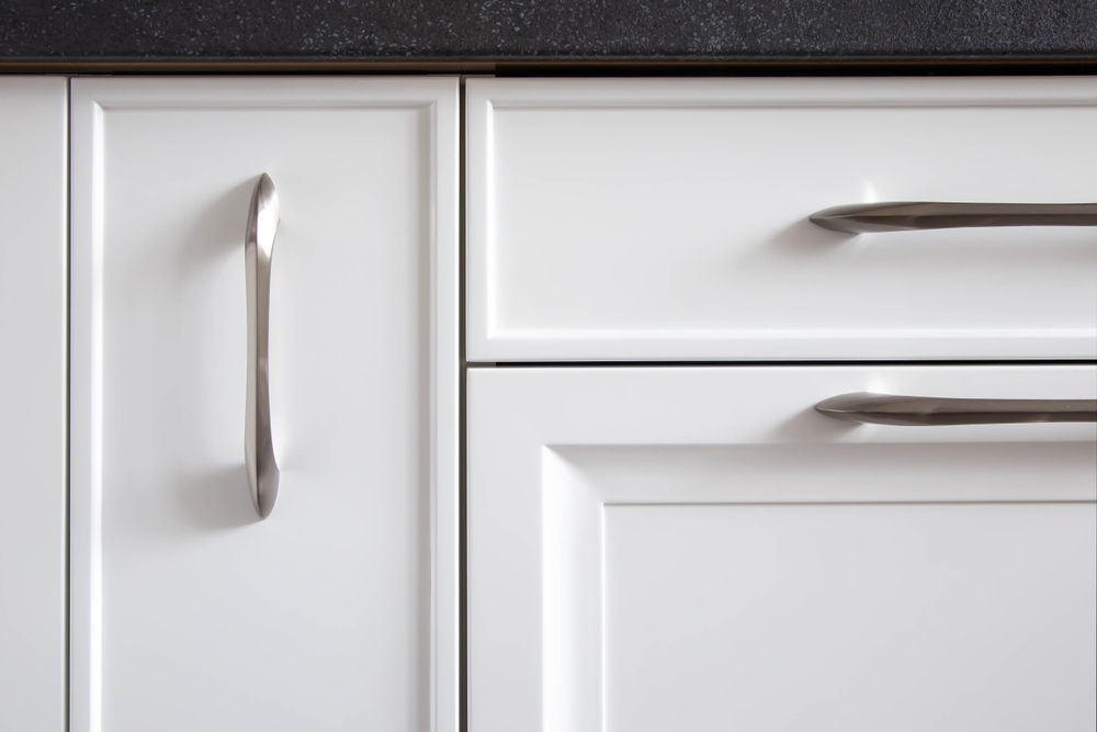 Kitchen,Cabinets,With,Classic,Traditional,Fronts,,Close-up.